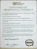 美國國家木地板協會專業產品證書